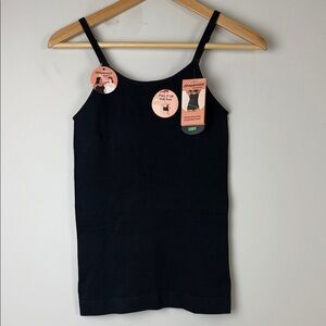 Shapermint Black Scoop Neck Cami NWT Size Large